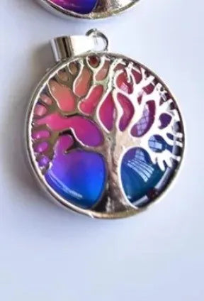 Brighten tree calming short multi crystal necklace