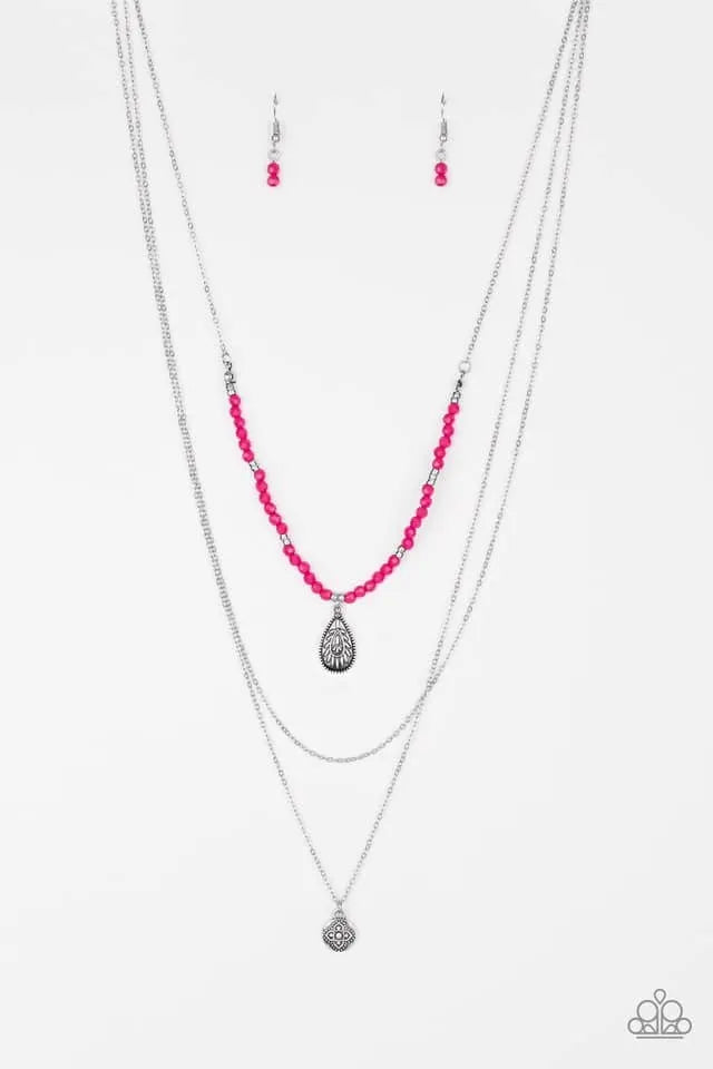 Mild Wild - Pink necklace layered papa