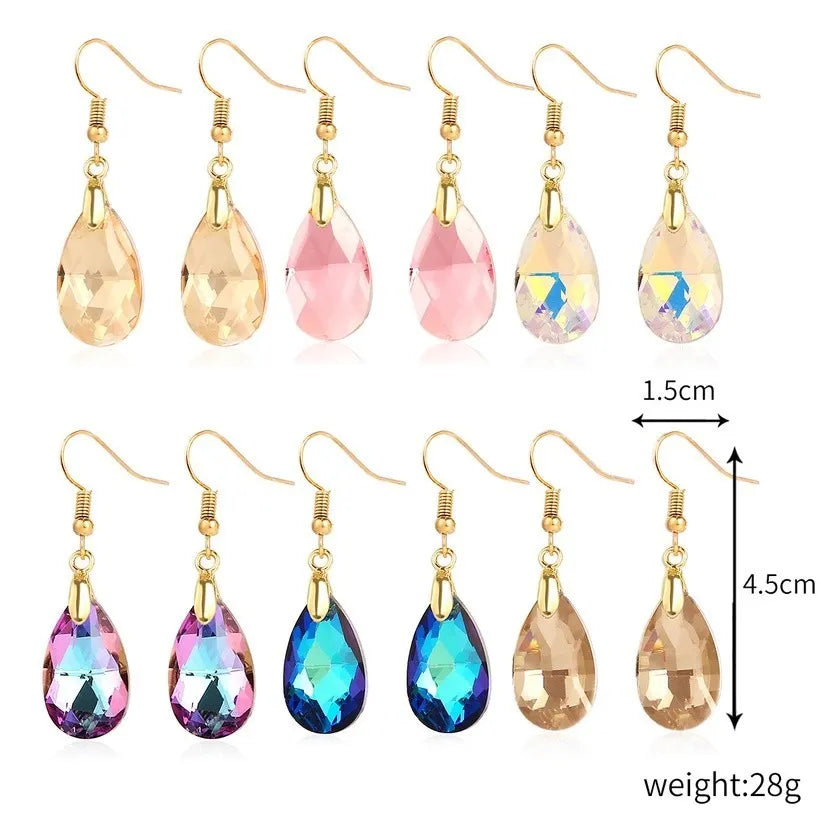 Drop in multiple earrings oil 5906