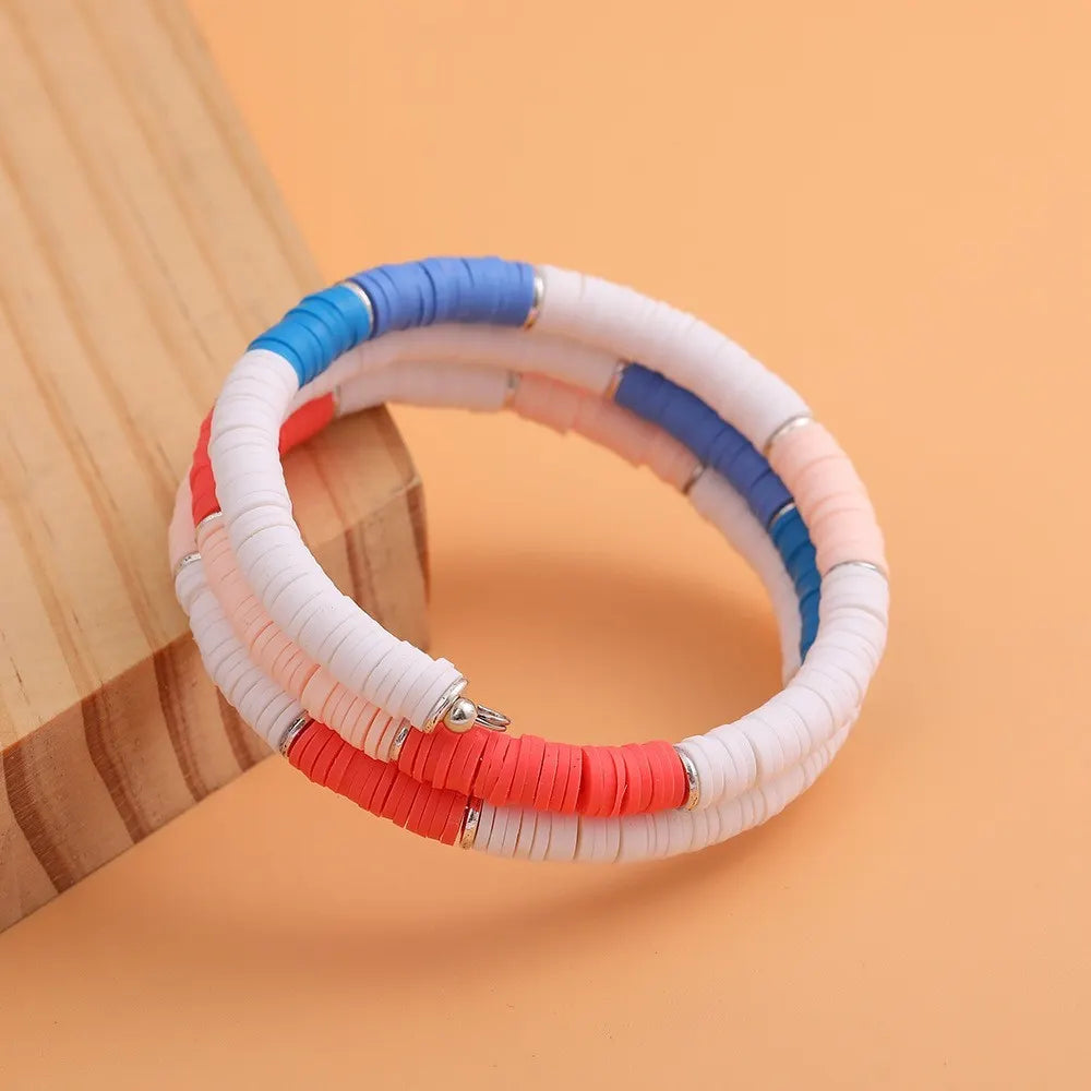 Coil bracelets multi 8090