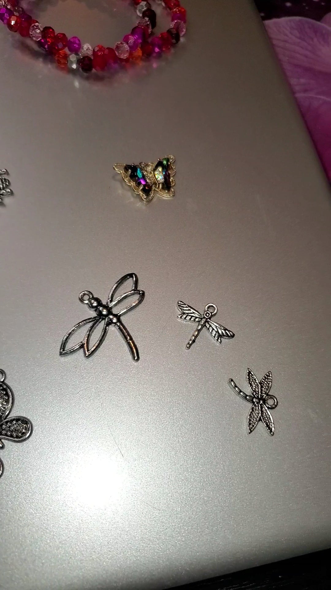 Dragonfly charms