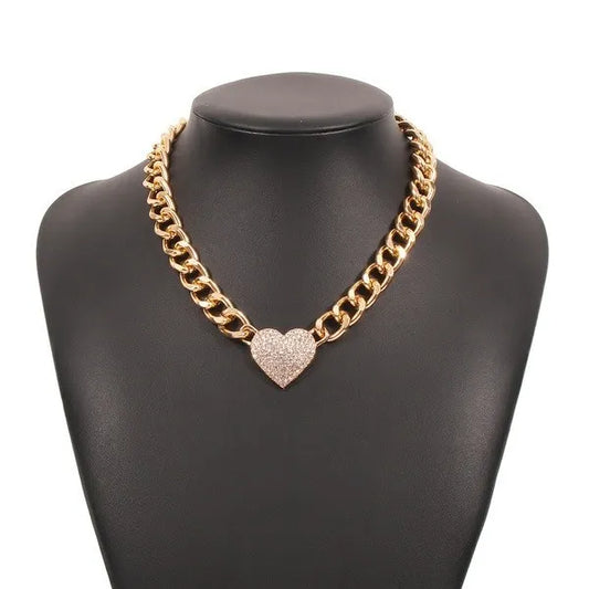 V day love short multicable necklace 7297