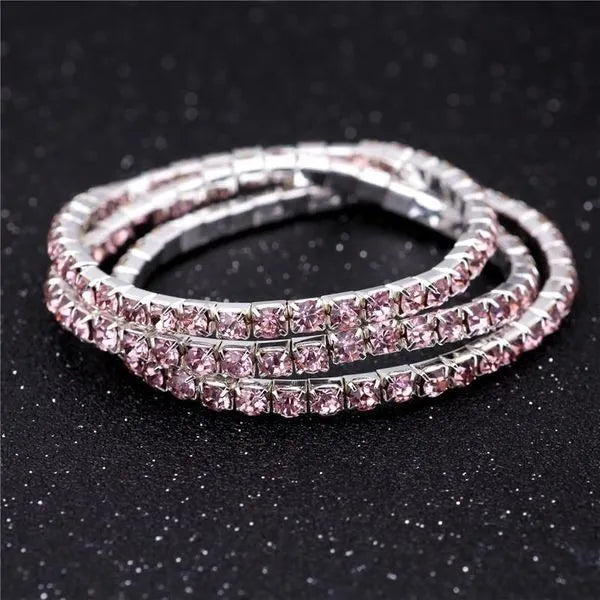 Dainty pink bracelets 9955