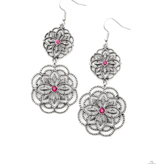 Mandala Mecca- Pink earrings