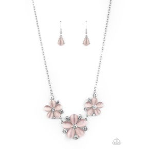 Effortlessly Efflorescent Pink short Necklace