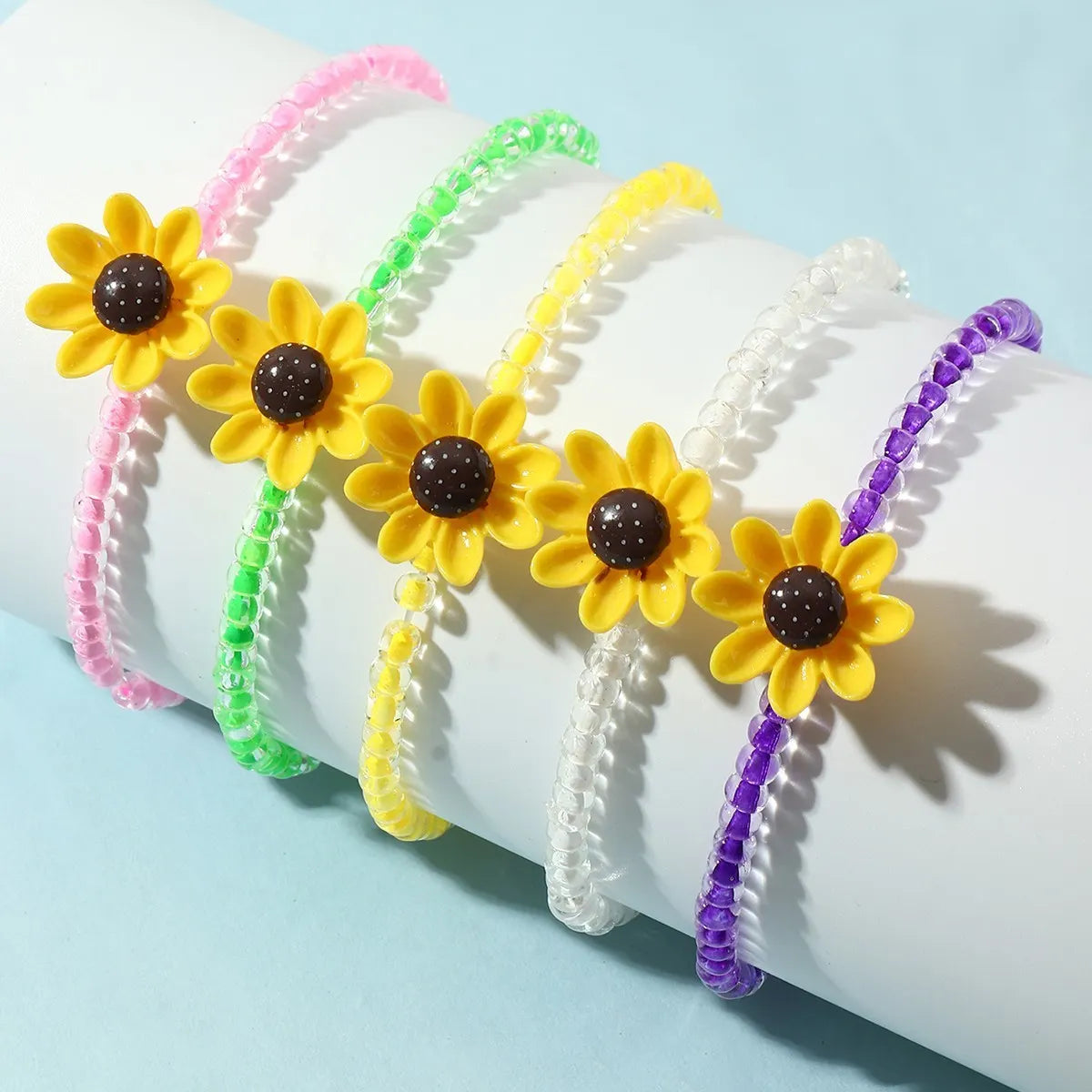 Sunflower single pink bracelets