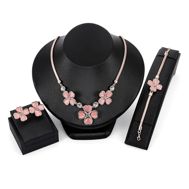 Clover lover rose gold set