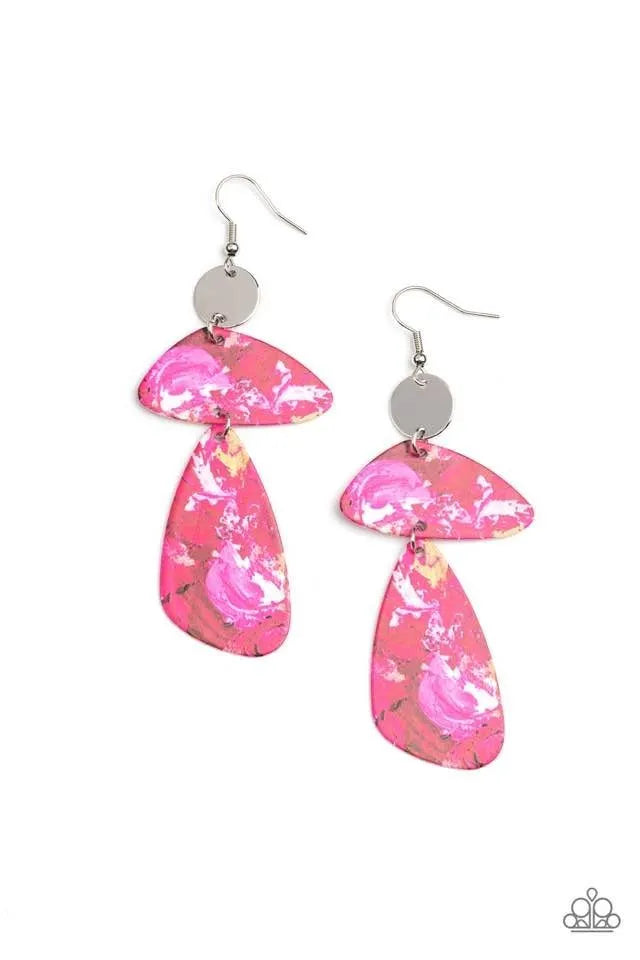 SWATCH Me Now - Pink blue earrings