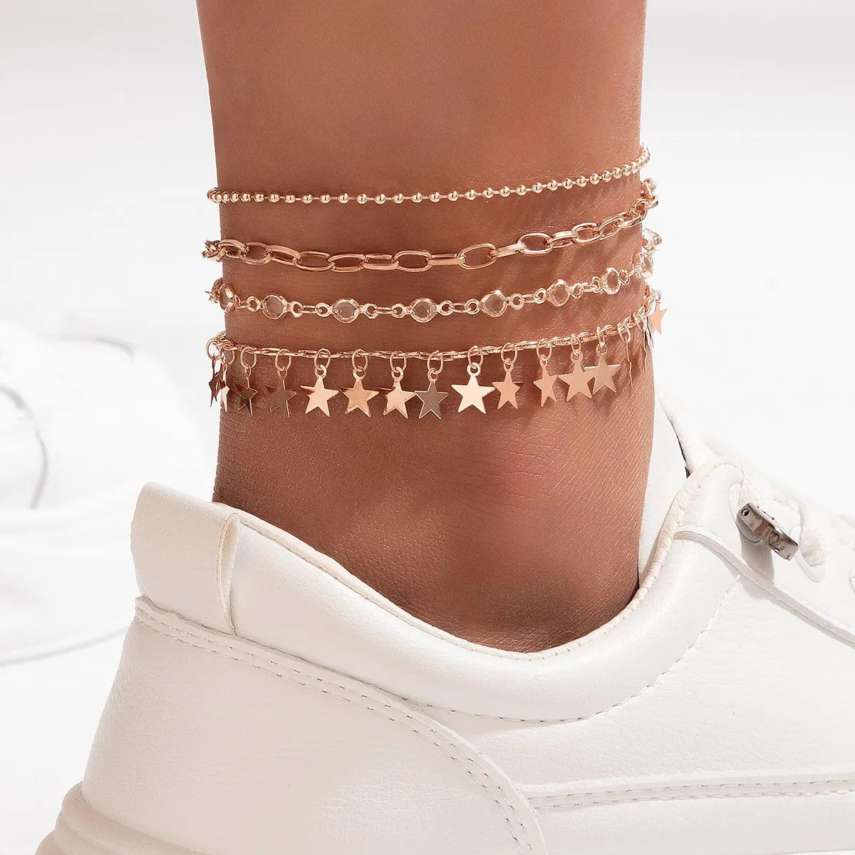 star gold anklet