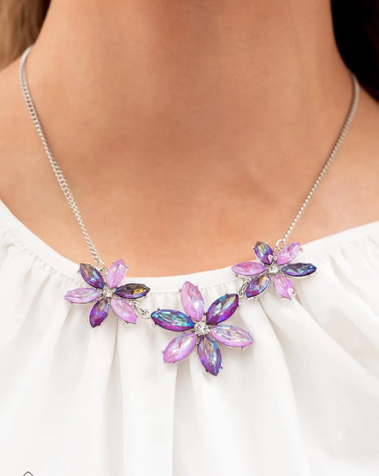 Meadow Muse - Purple short necklace