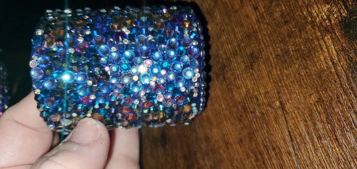 Glitter hot glass cups