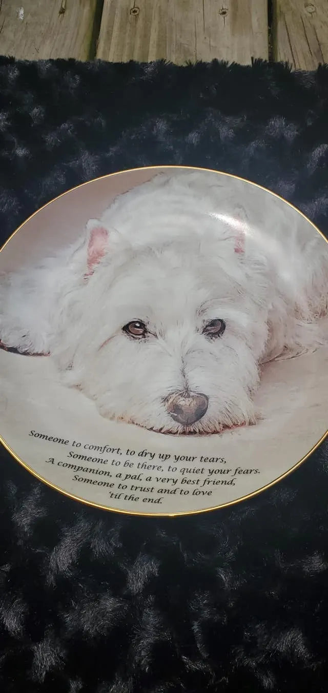 Home dog terrier plates