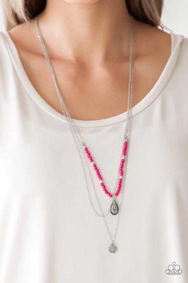 Mild Wild - Pink necklace layered papa