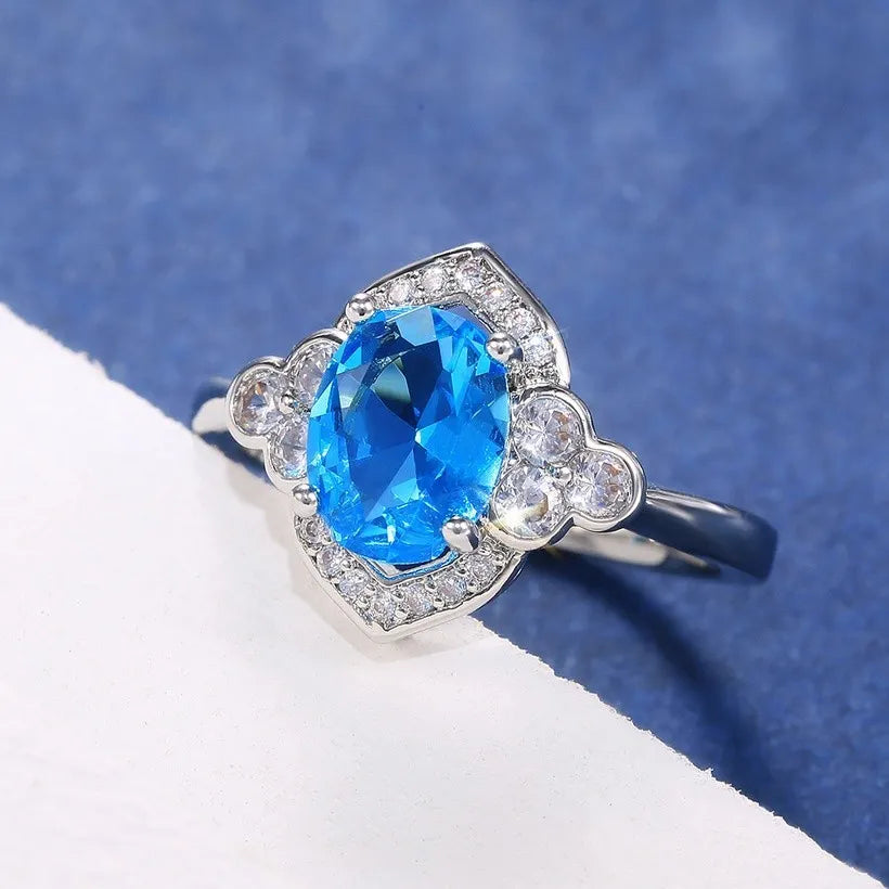 Star of night blue oil ring band