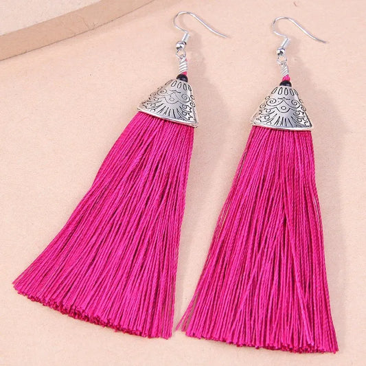 French pink earrings 8206