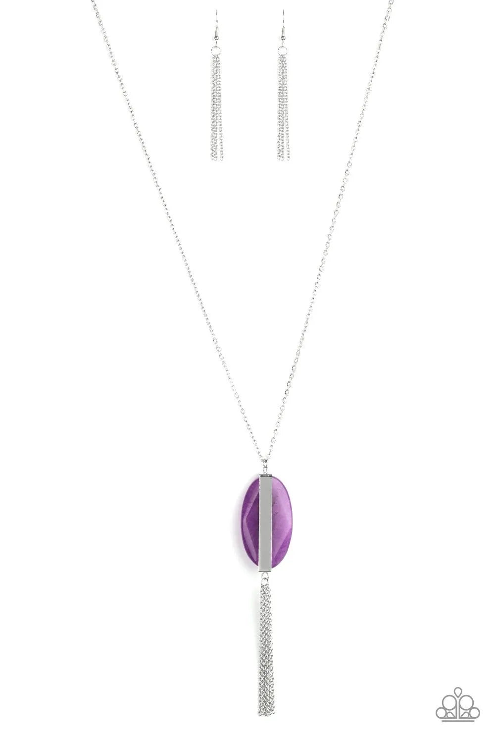 Tranquility Trend - Purple necklace long papa