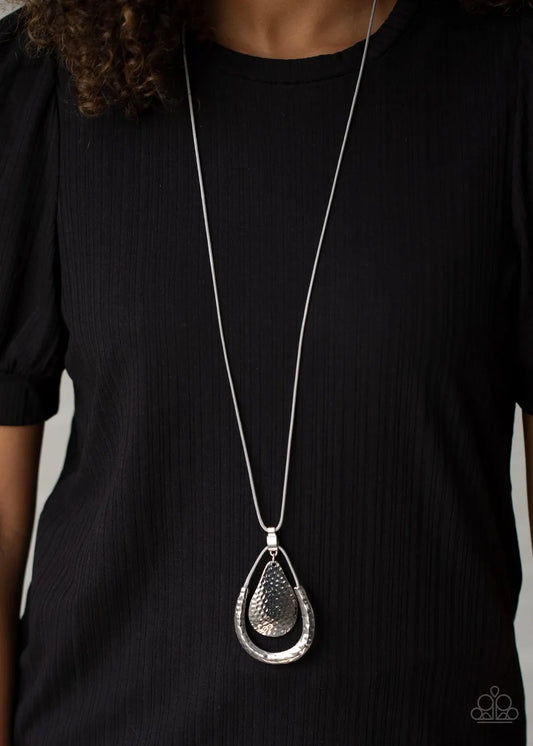 Texture Trekker - Silver necklace long papa