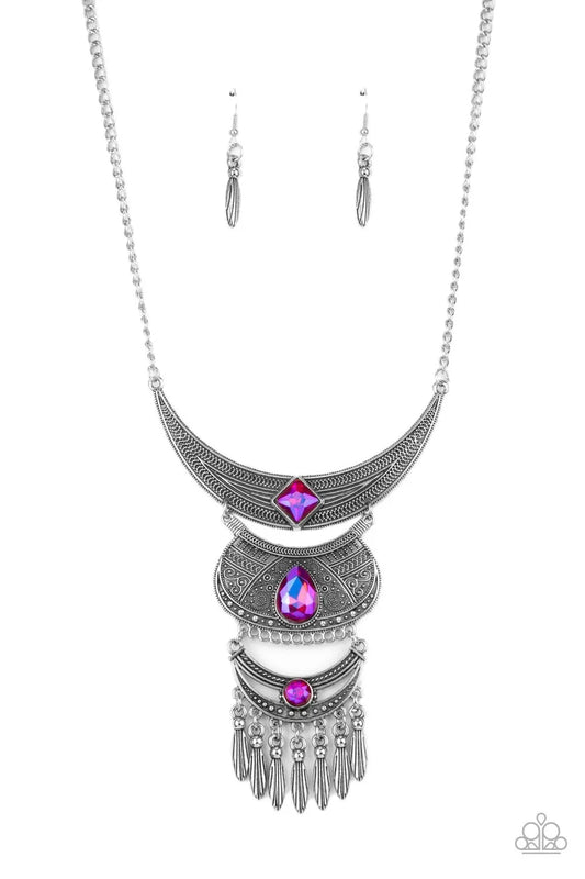 Lunar Enchantment - Pink short necklace papa