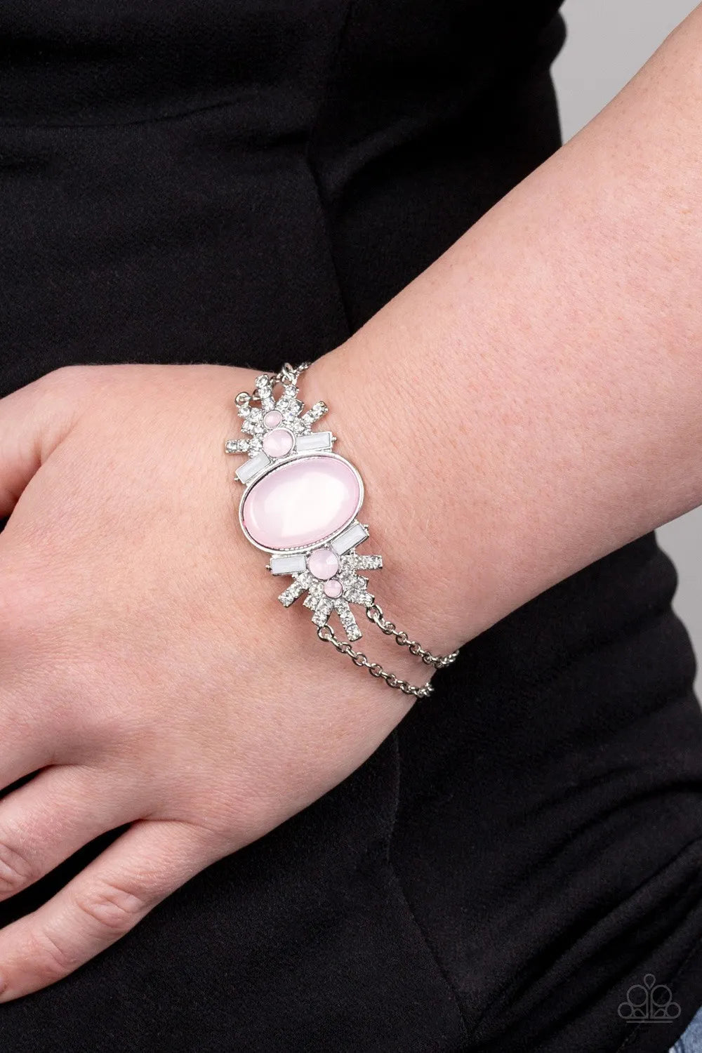 Brilliantly Boho - Pink cuff bracelet