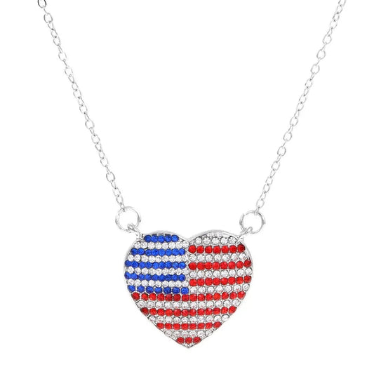 All American pride multicable short necklace usa