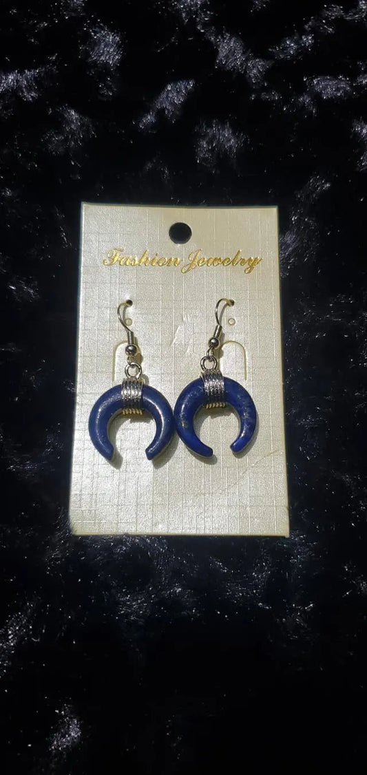 lunar blue and pink earrings kks101