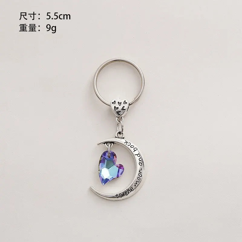 Moon short iridescent necklace