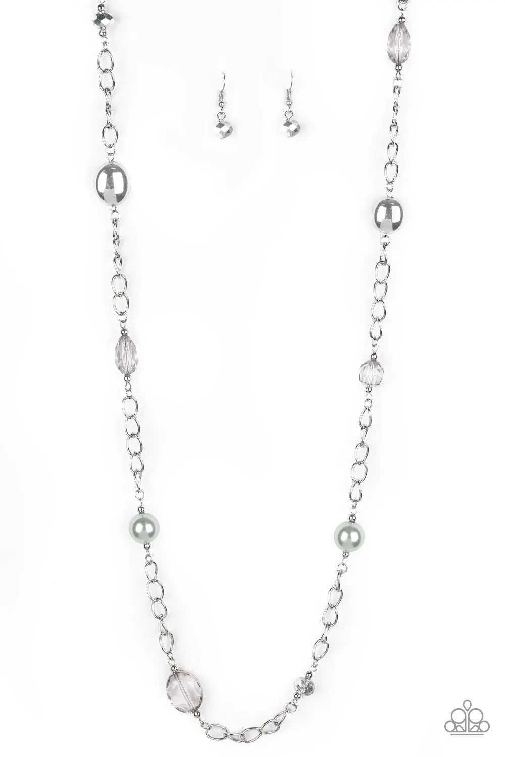 Only For Special Occasions silver long necklace papa