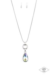 Lookin Like A Million necklace iridescent long