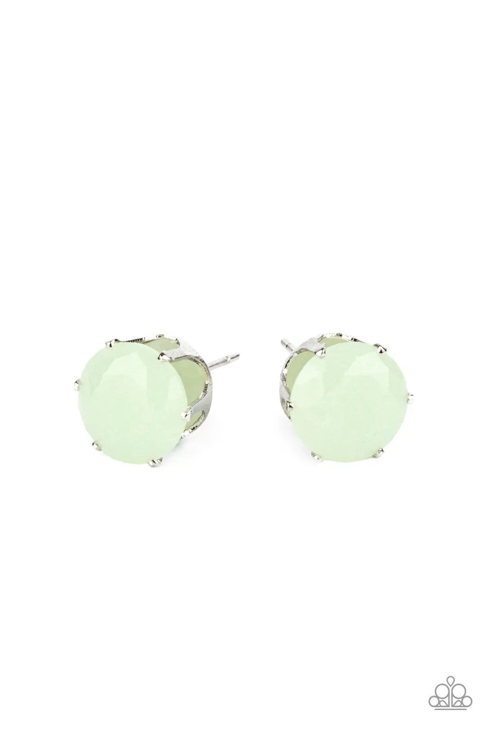 Simply Serendipity - Green stud post earrings glow in dark papa