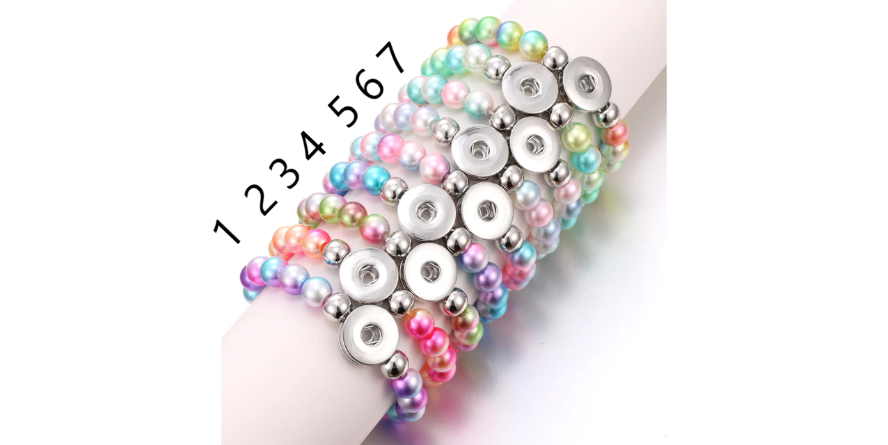 snaps cotton candy flash 18 mm bracelets