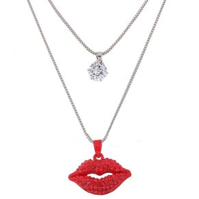 Dont get lip layered necklace