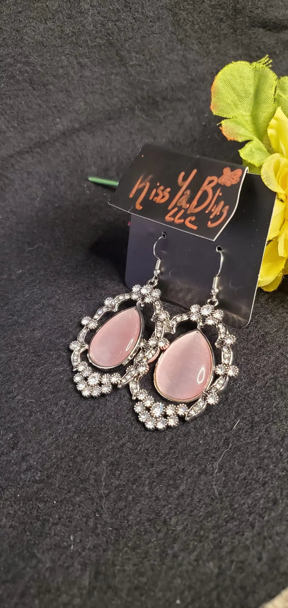 Icy Eden - Pink earrings