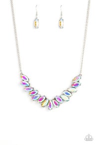 Galaxy Game- Changer iridescent short necklace