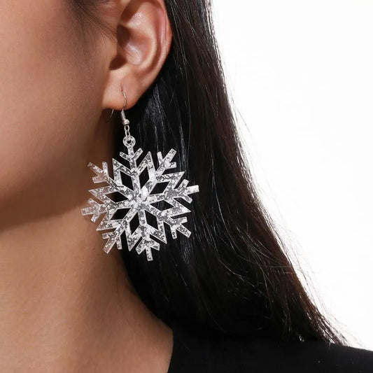 Ice in white earrings 9544