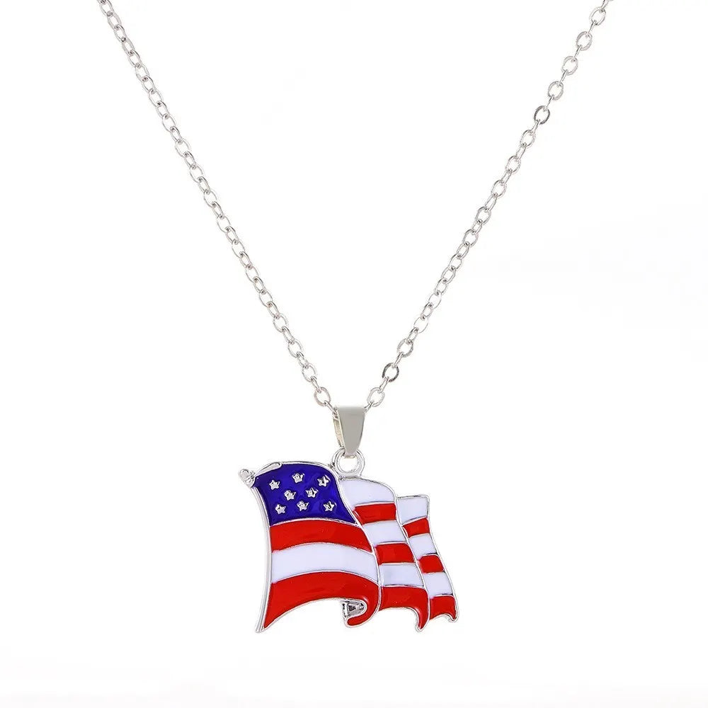 All American pride multicable short necklace usa