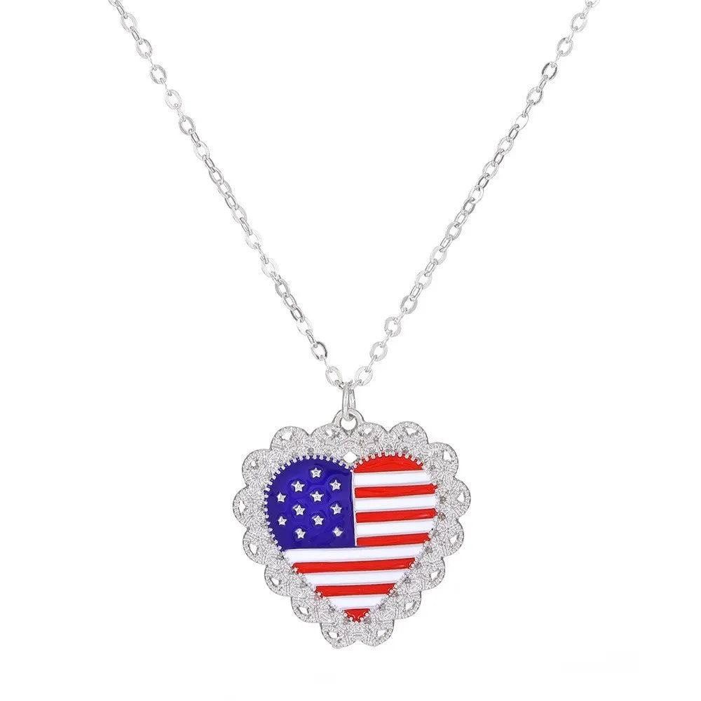 All American pride multicable short necklace usa