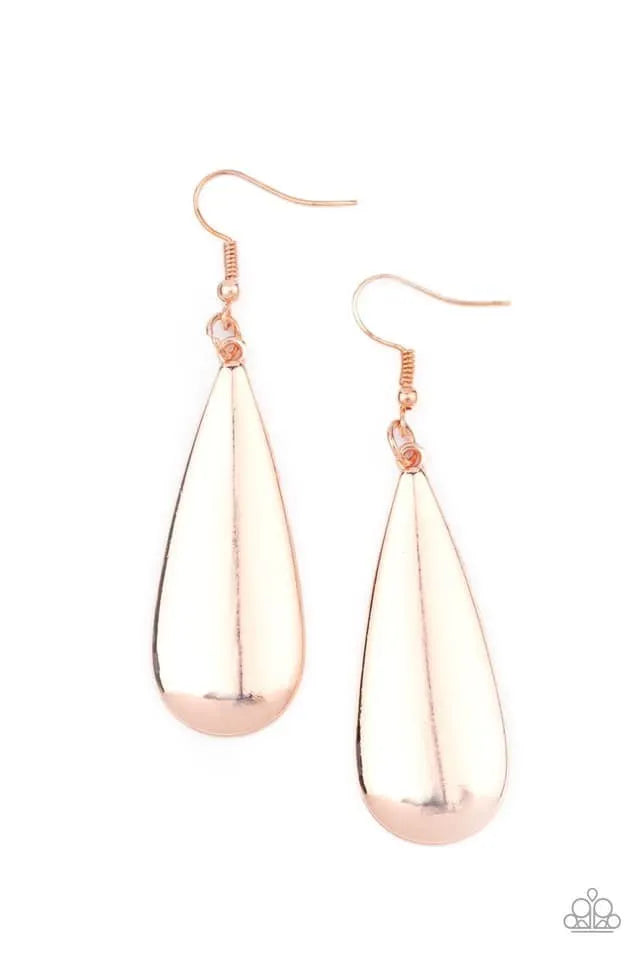 The Drop Off - Rose Gold earrings papa