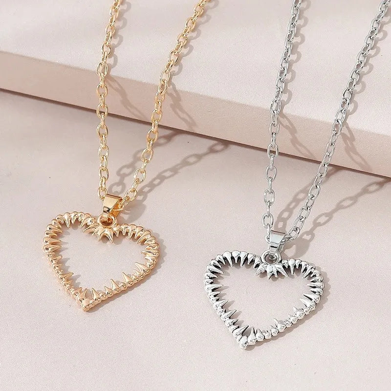 Wired heart silver set