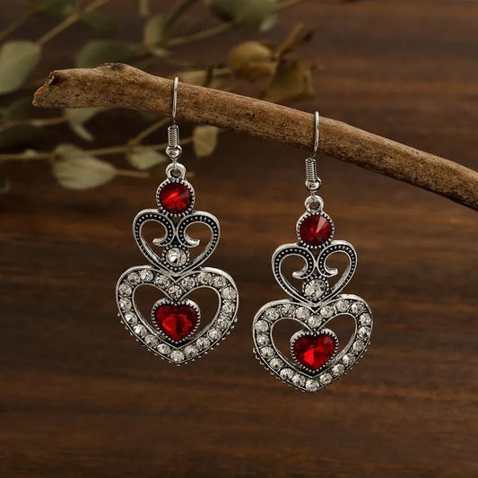 hello gorgeous red earrings 0383