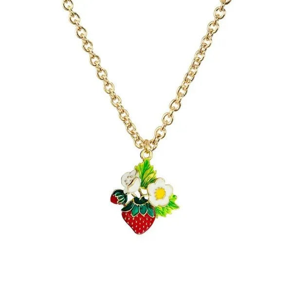 a fruit a day keeps ..	gold short necklace 7290