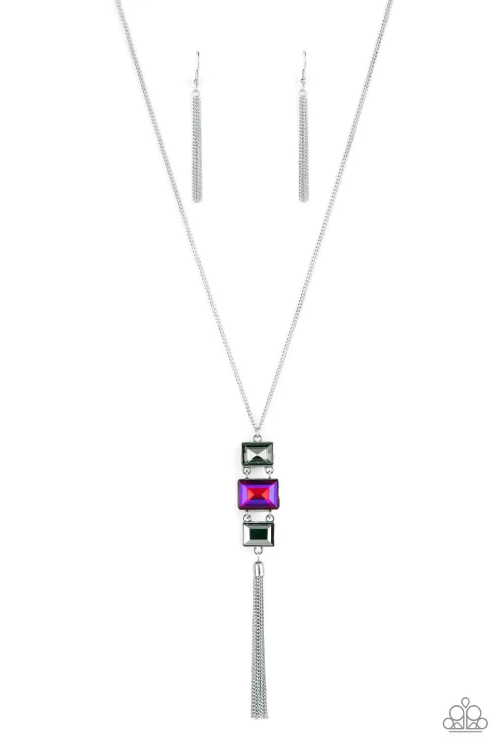 Uptown Totem - Pink short necklace