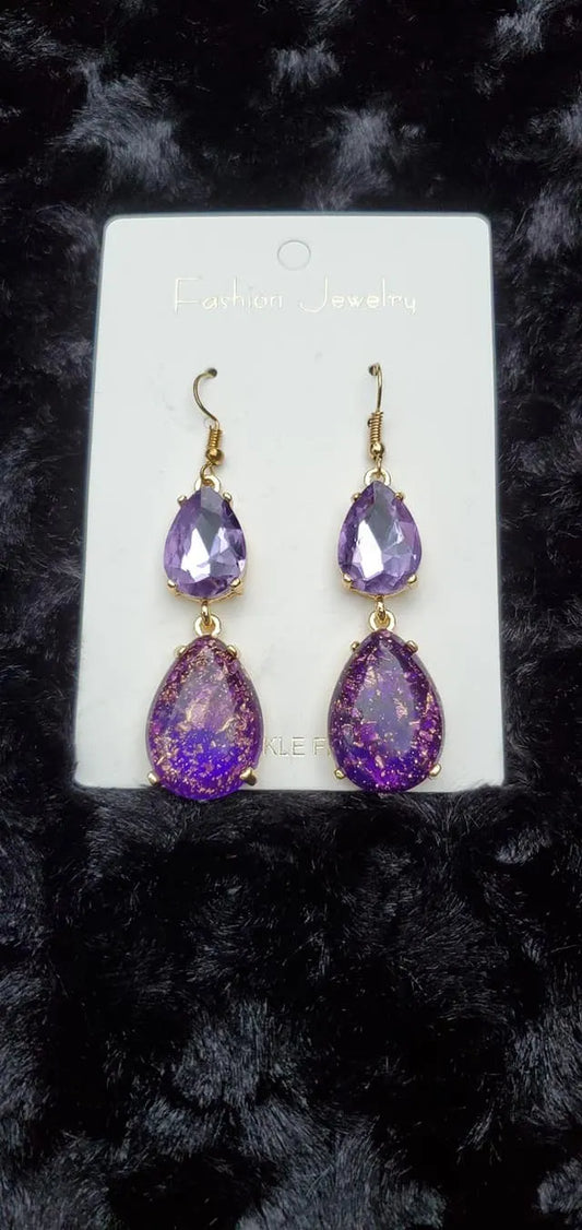 Tender purple earrings kks120