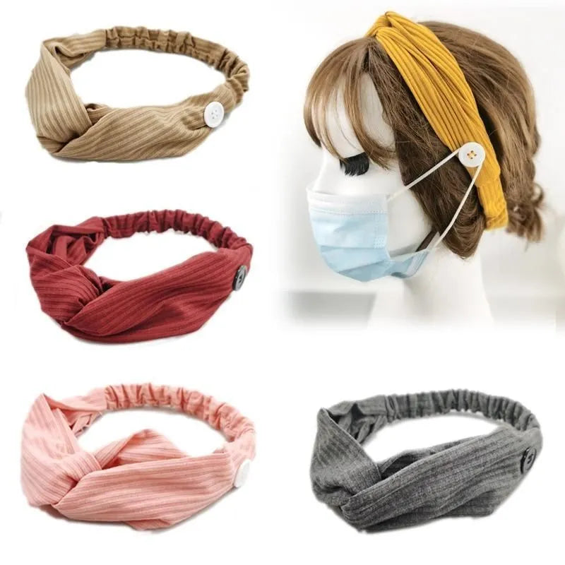 Mask up or Down hairband