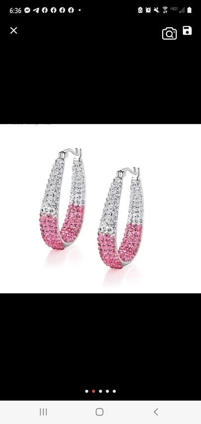 Glitz and more pink earrings