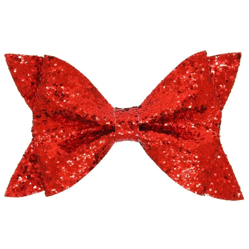 Sharp bow red oz hair clip 1157