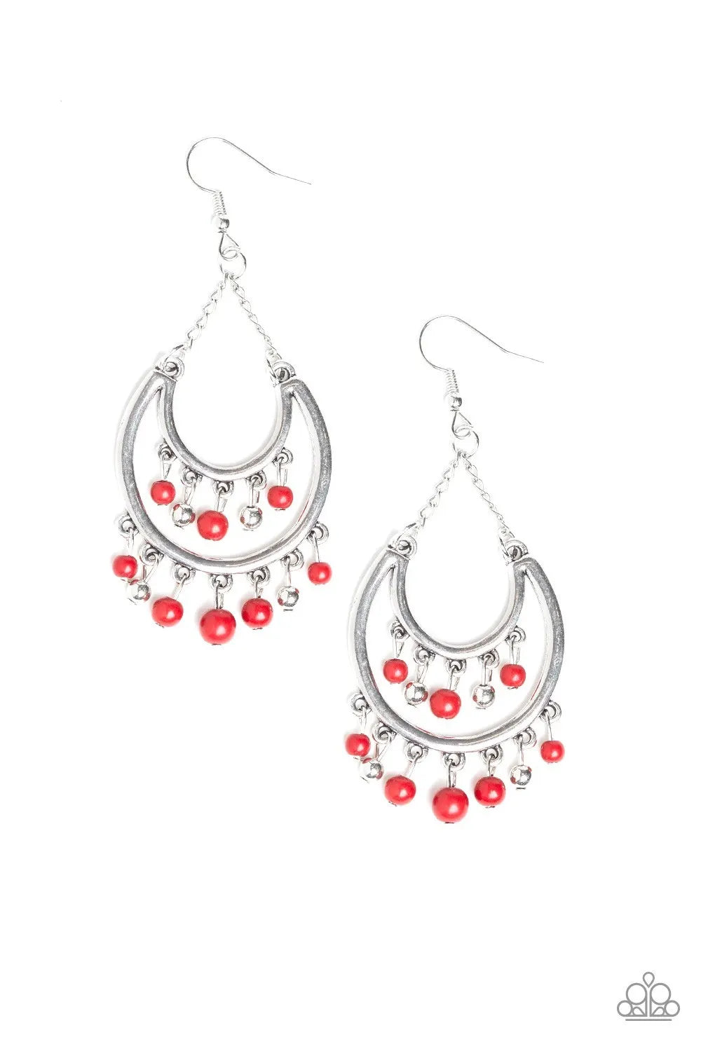 Free-Spirited Spirit - Red earrings papa