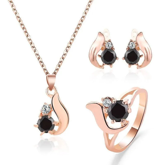 Dark and loveable rose gold set