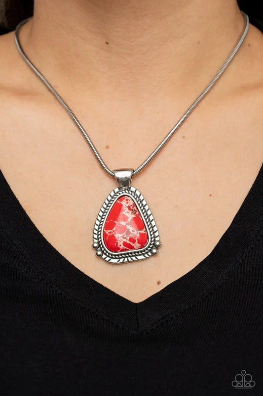 Artisan Adventure - Red short necklace natural