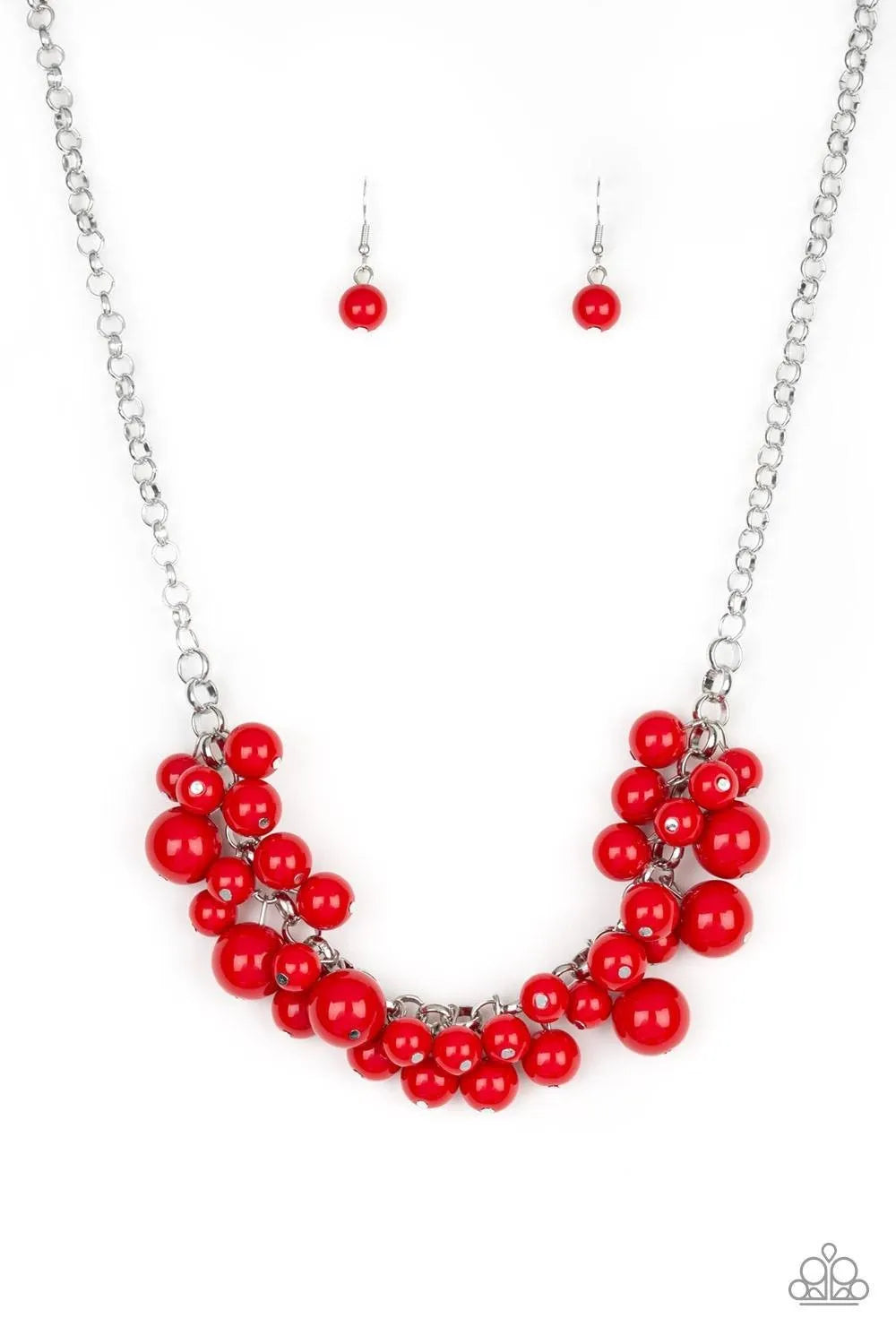 Walk This BROADWAY- Red necklace short papa