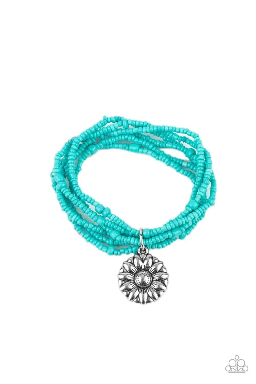 Badlands Botany - Blue red stretchy bracelet papa